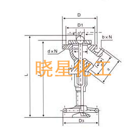 搪玻璃阀门-上展放料阀